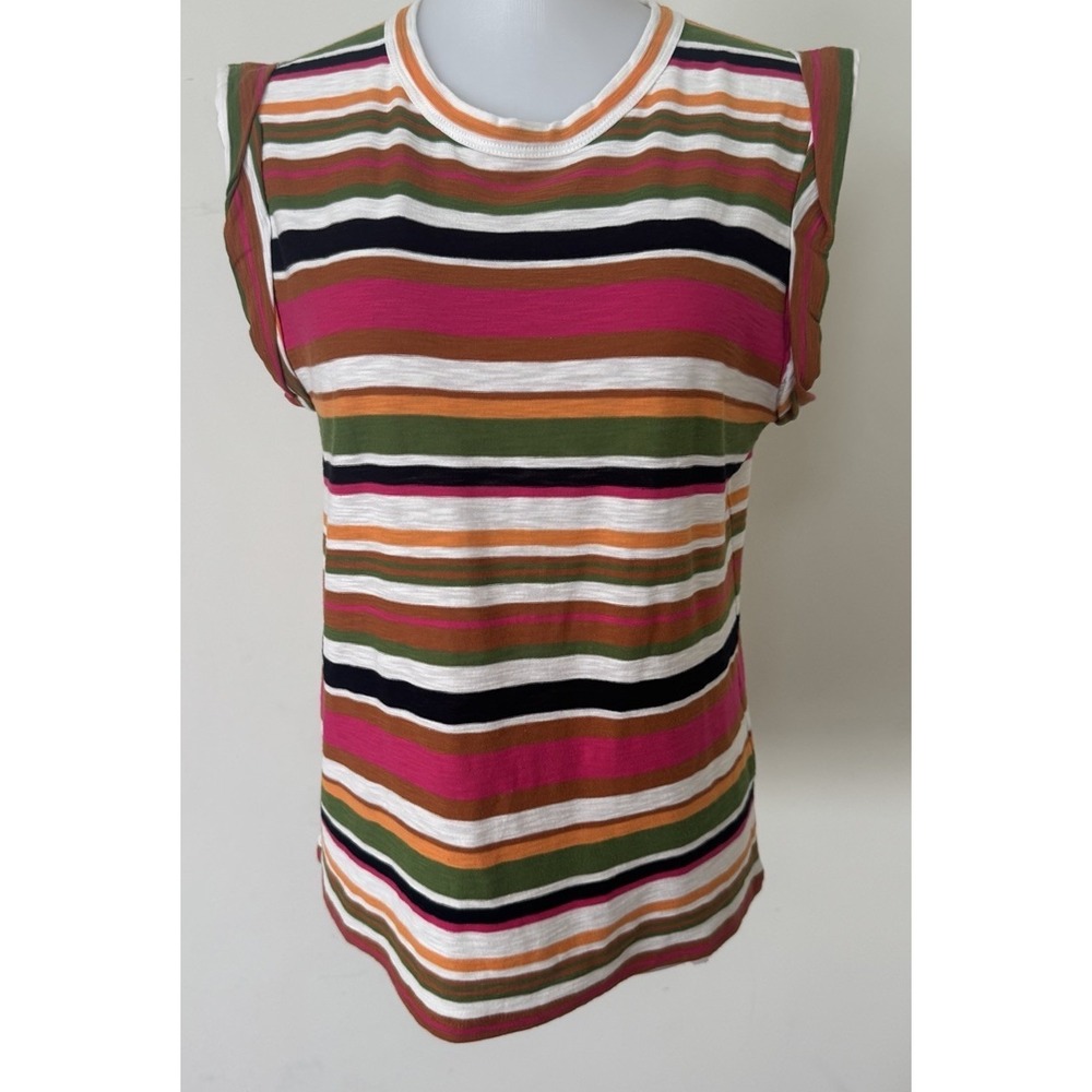 Veronica Beard Dree Muscle Tee Striped Womens Size Small